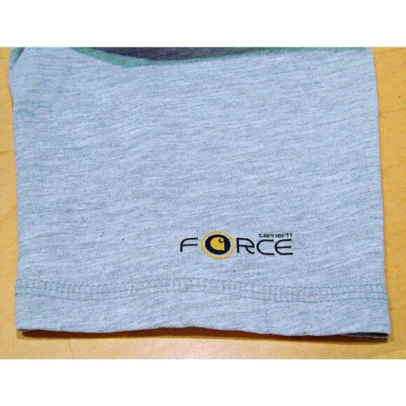 Mens Carhartt Force Relaxed Fit Midweight Long-Sleeve 1/4 Zip Mock Neck Shirt 2X - Picture 6 of 10